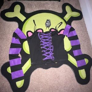 the grave girls corset striped top 💜